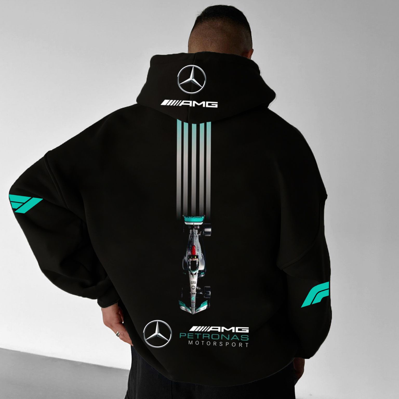 AD Racing Logo Hoodie - Charcoal